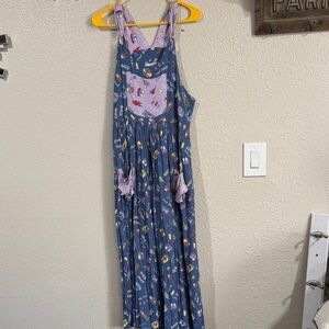 Blue and Purple Maxi Dress